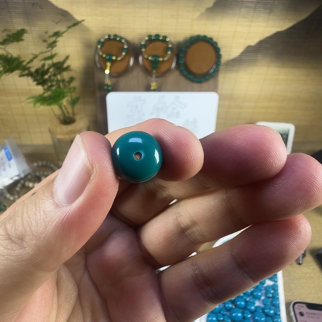不***晚琉璃磁石乡党福利12mm蓝绿色