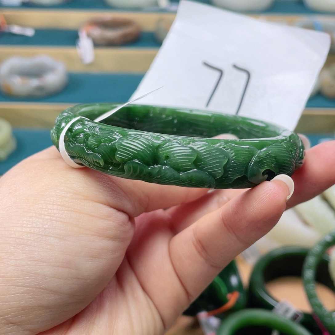 未镶嵌手镯和田玉圈口63