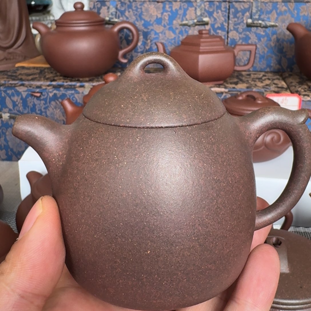 用***5茶壶紫砂秦权底槽清老料200.毫升左右