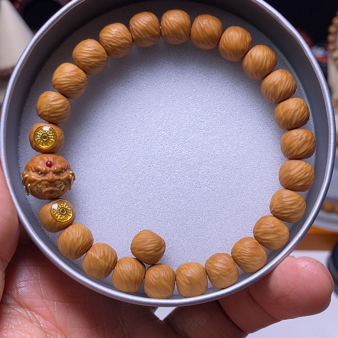 手串猴头核桃恶僧精工千刃云锦尺寸9左右全品