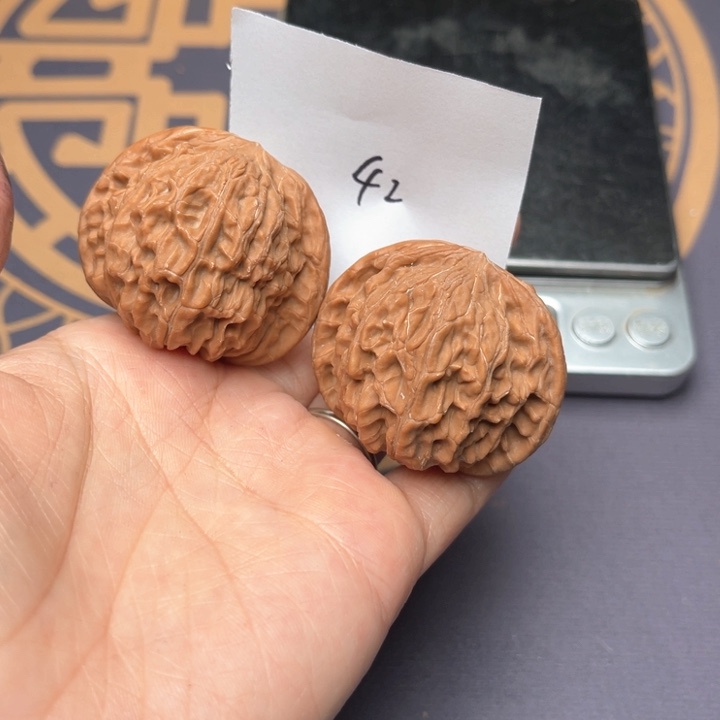 文玩核桃把件43磨盘 42号