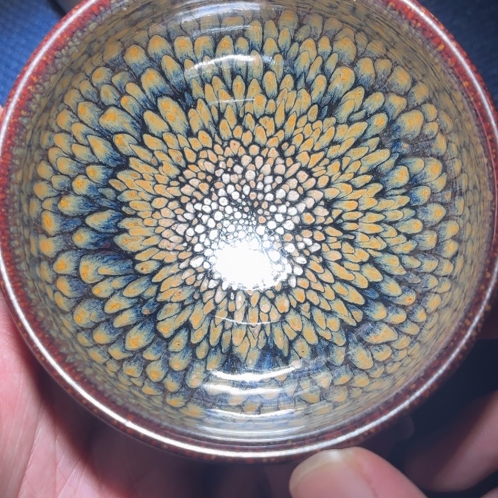 茶盏太阳花建盏高端主人杯