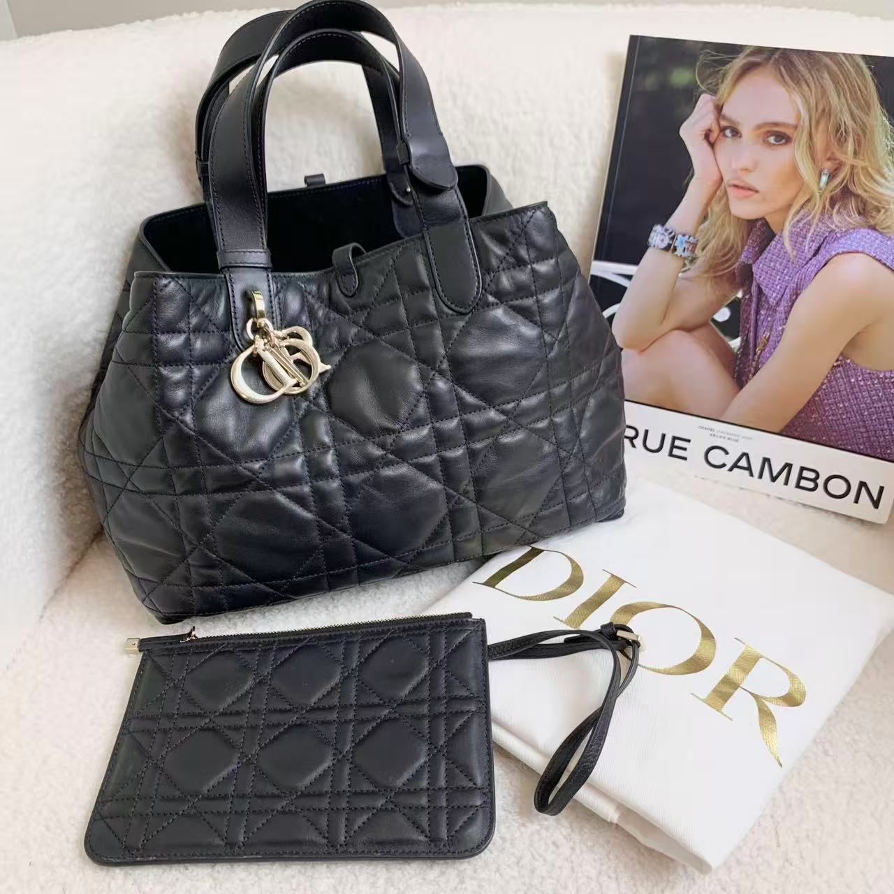 99新 DIOR/迪奥 壹臻/黑金toujours中号 23年 13335397