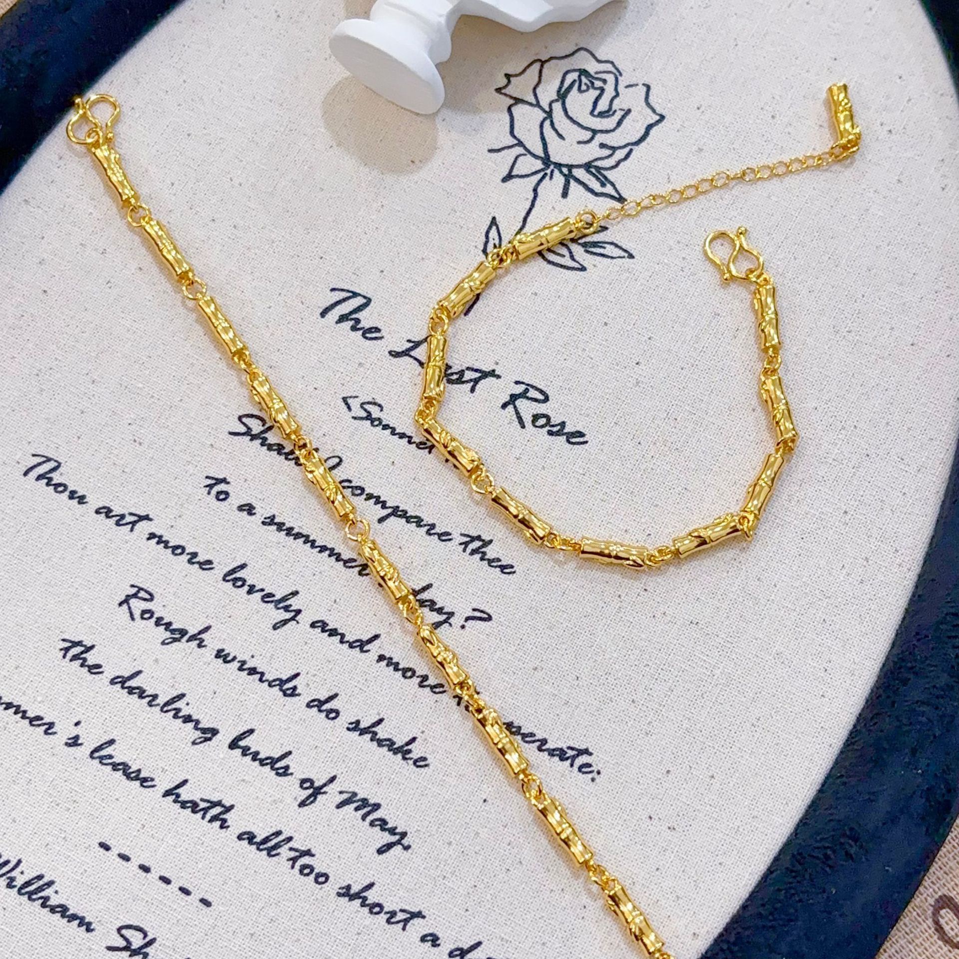 节节高升竹节手链 女款时尚精致高级感