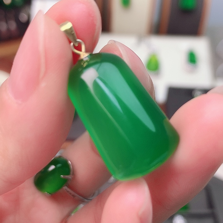 玛瑙/玉髓颈饰银S925镶嵌