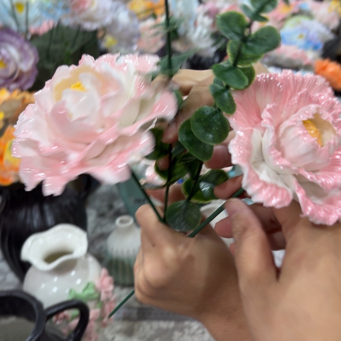 陶瓷花，20元发货，退款拉黑