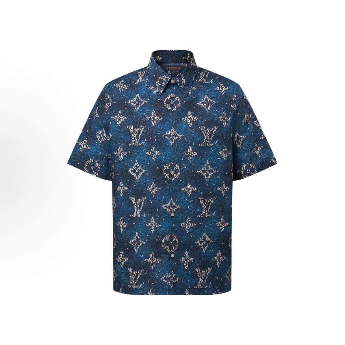 未使用 LouisVuitton/路易威登 25新款老花满印短袖衬衫/L码/8888