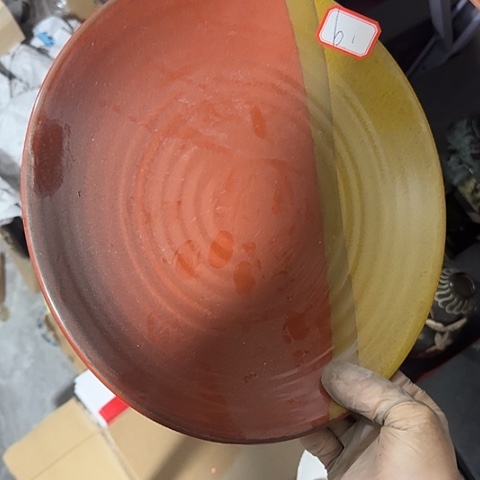 瓷片国营厂库存微瑕26厘米6