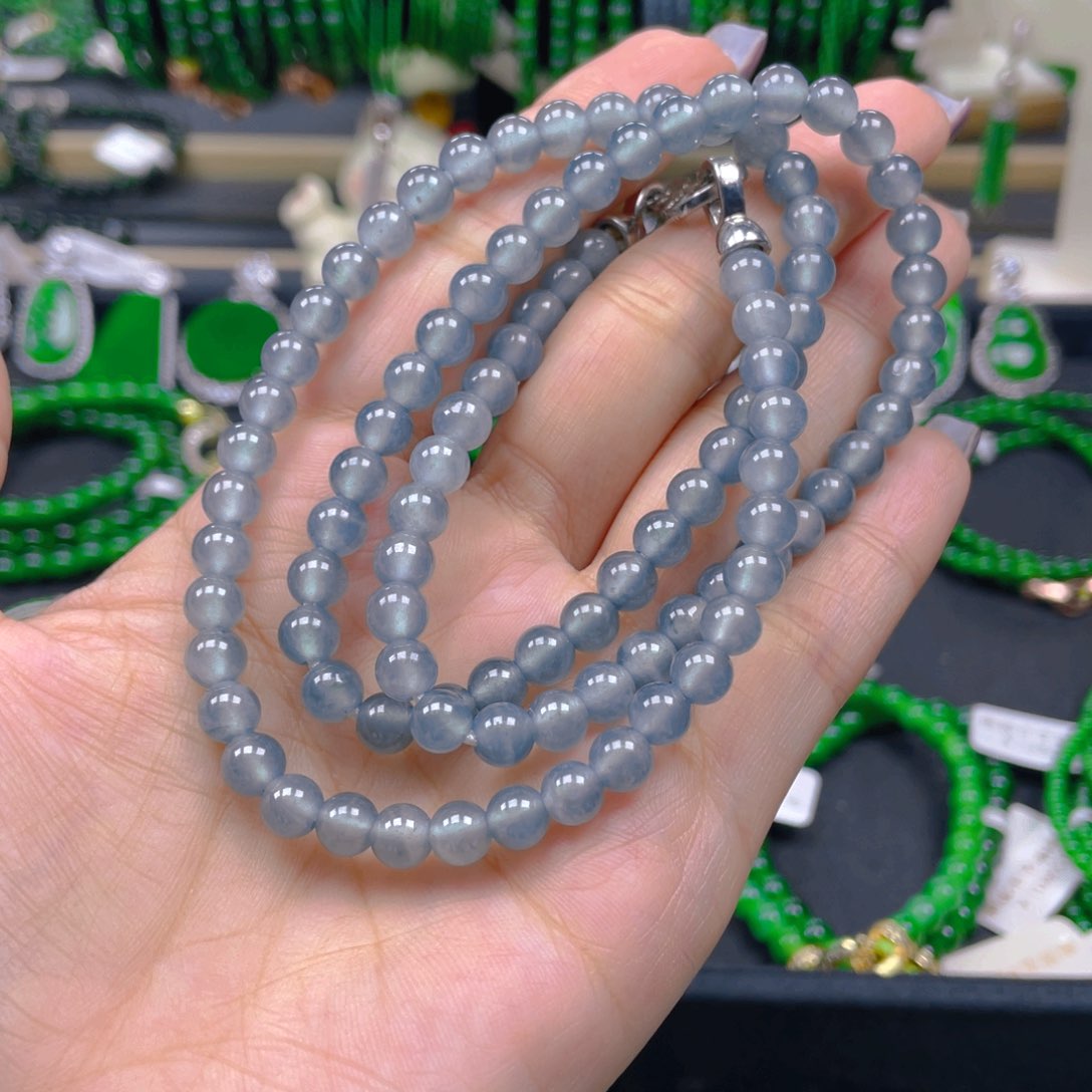 颈饰未镶嵌翡翠项链6 