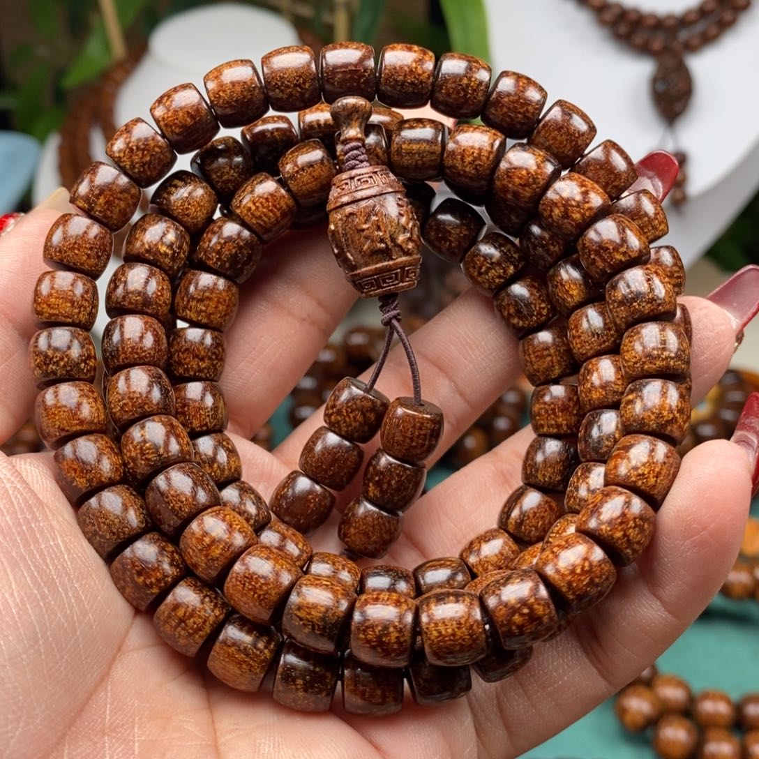 贡木手串/手链铁**钱贡木8×9黑龙火焰爆龙