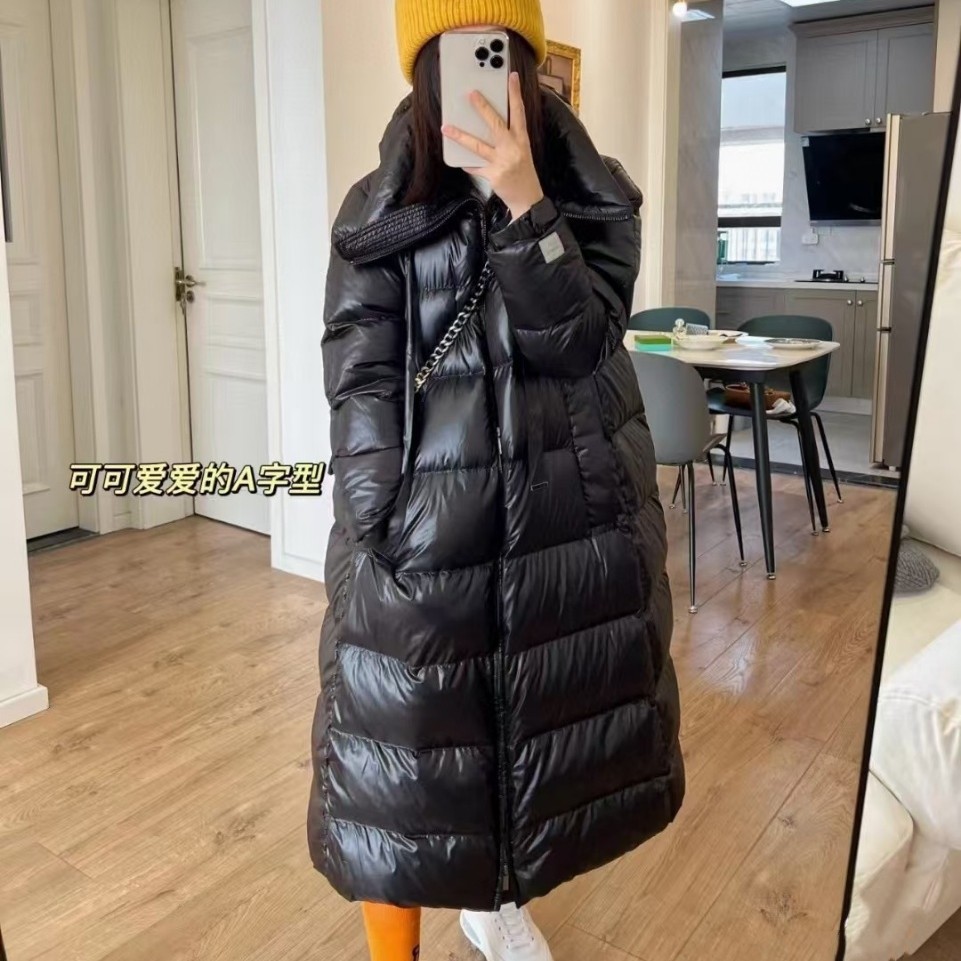 品牌撤柜max ra秋冬新款纯色连帽绒绒服行走的被子