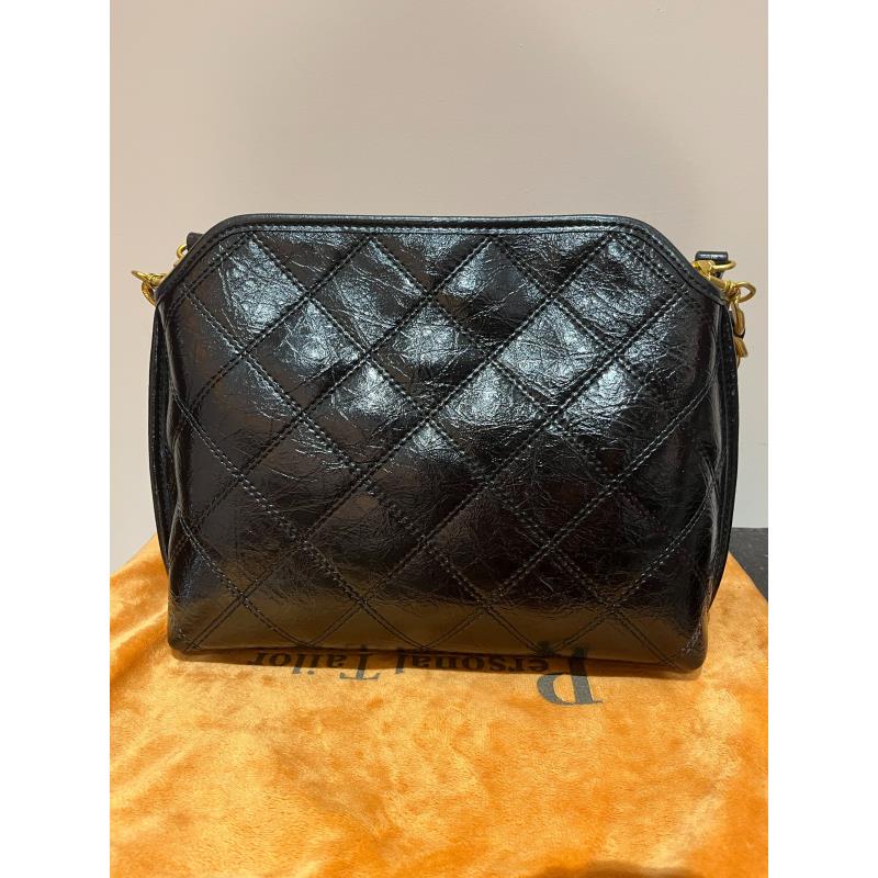 HIRMRIS手工真皮包550830-黑 菱格贝壳阳