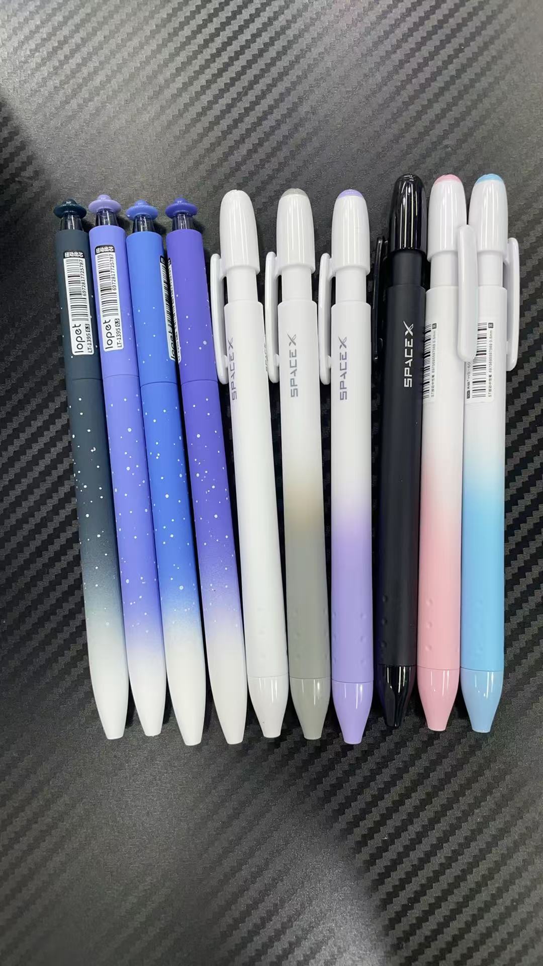 （09）发4支乐派扭扭笔➕6支禾硕“猎鹰号”到手10支黑墨。掉封蜡不售后