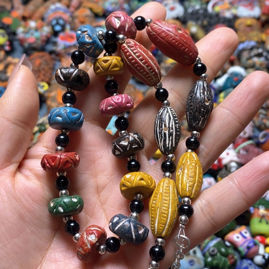 琉璃颈饰印度尼西亚链子