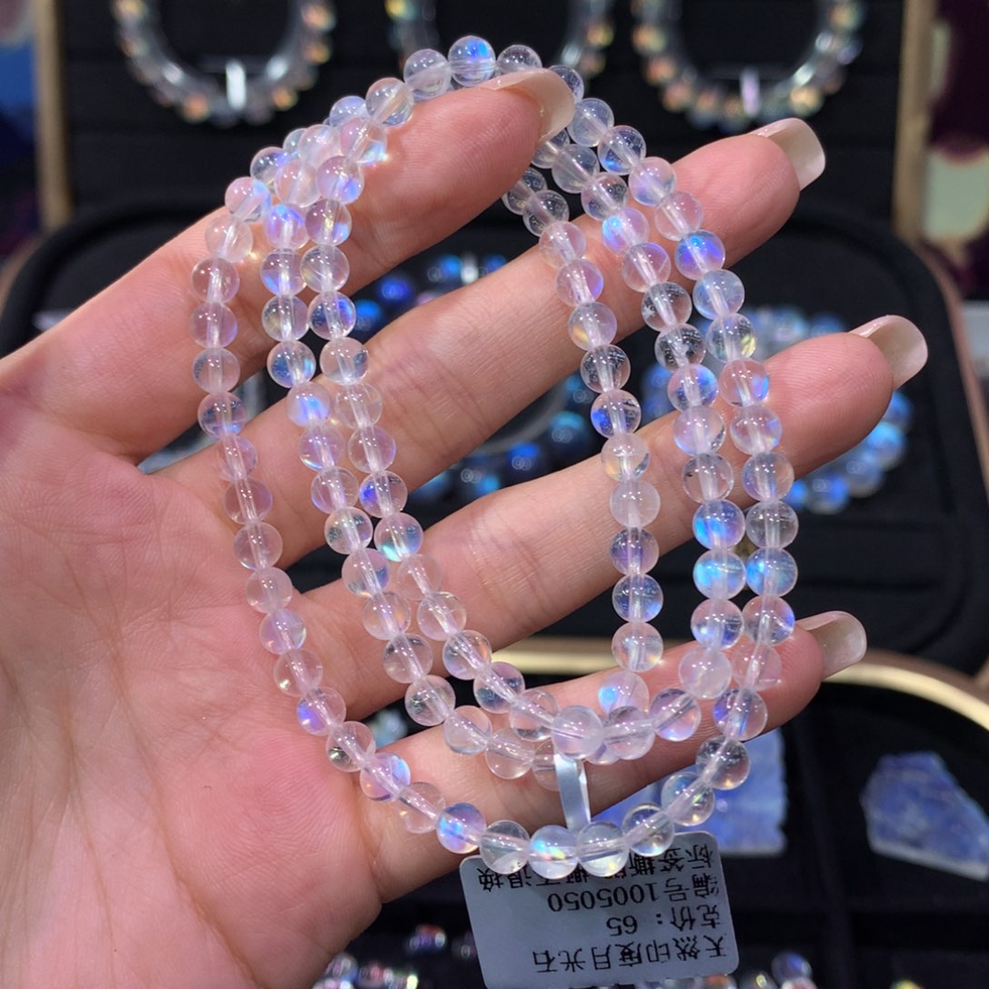 月光石手链4.9未镶嵌叶*希