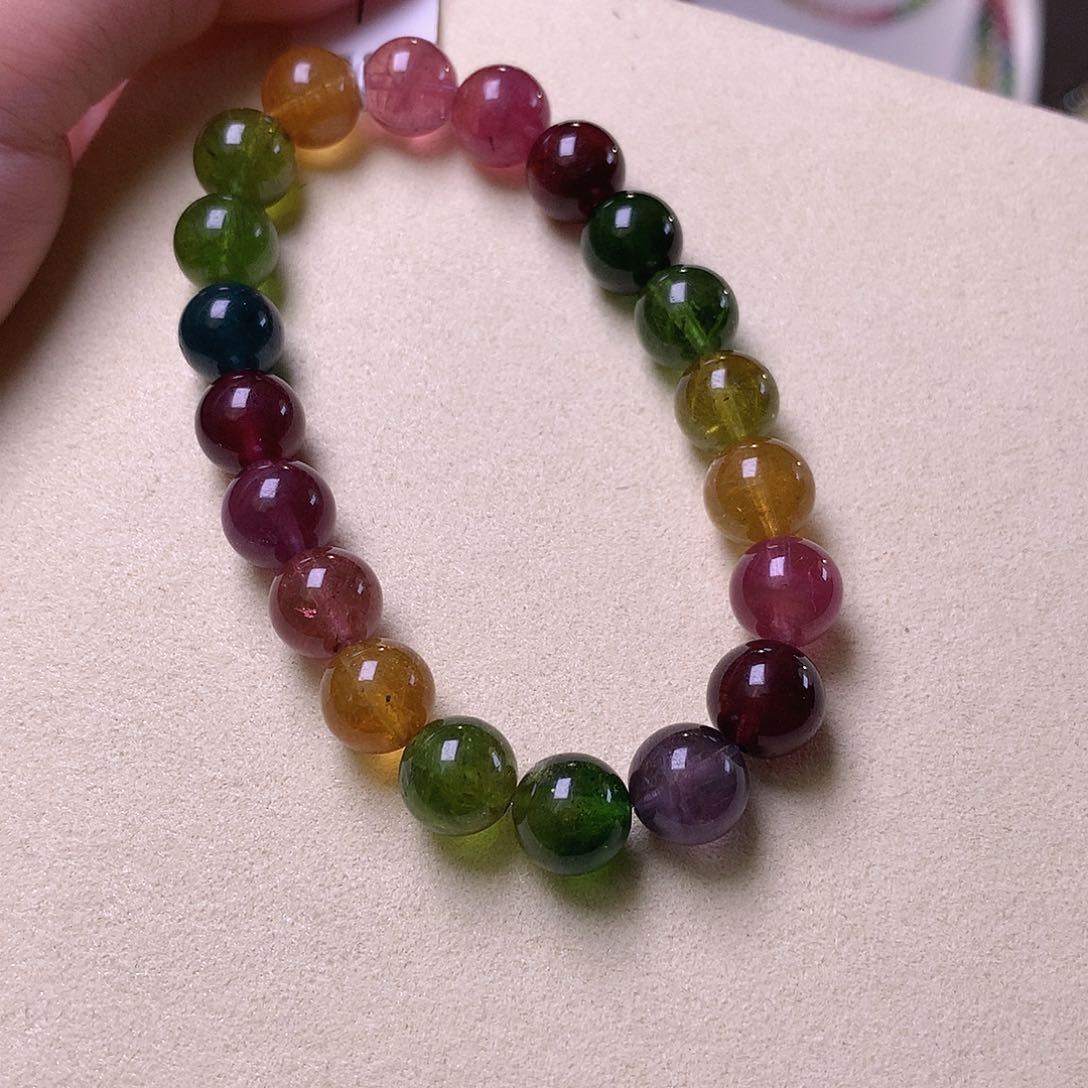 碧玺手串未镶嵌碧玺