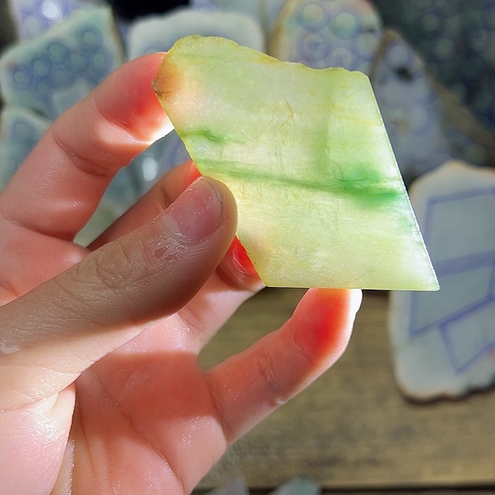 翡翠颈饰未镶嵌纯天然缅甸翡翠