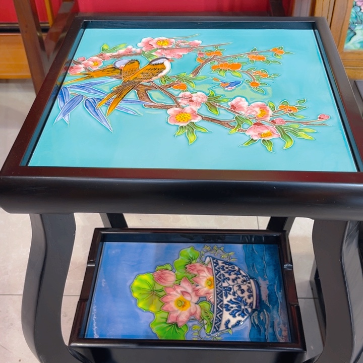 加大款瓷板画艺术作品双层