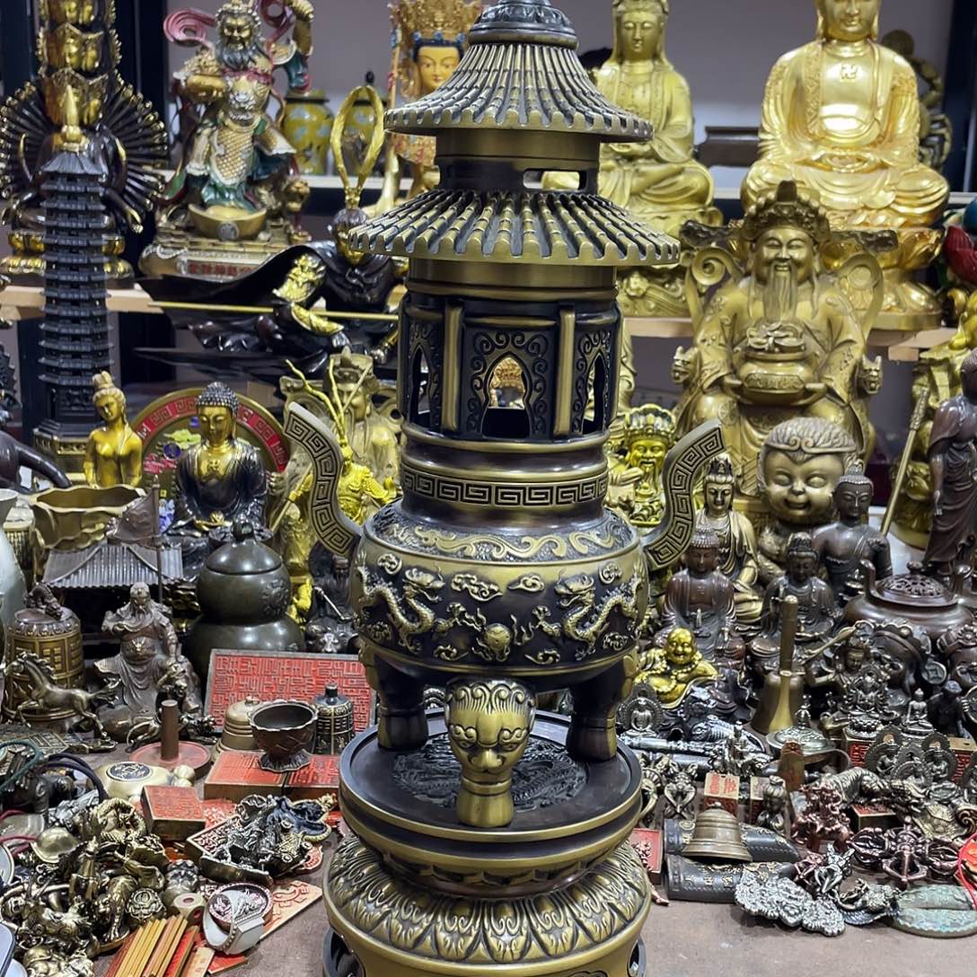 用***1克家铜艺精品摆件