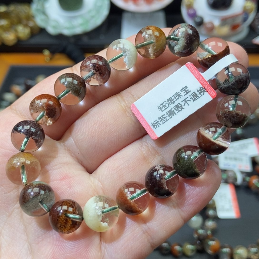 四季幽灵手链10mm左右未镶嵌水晶