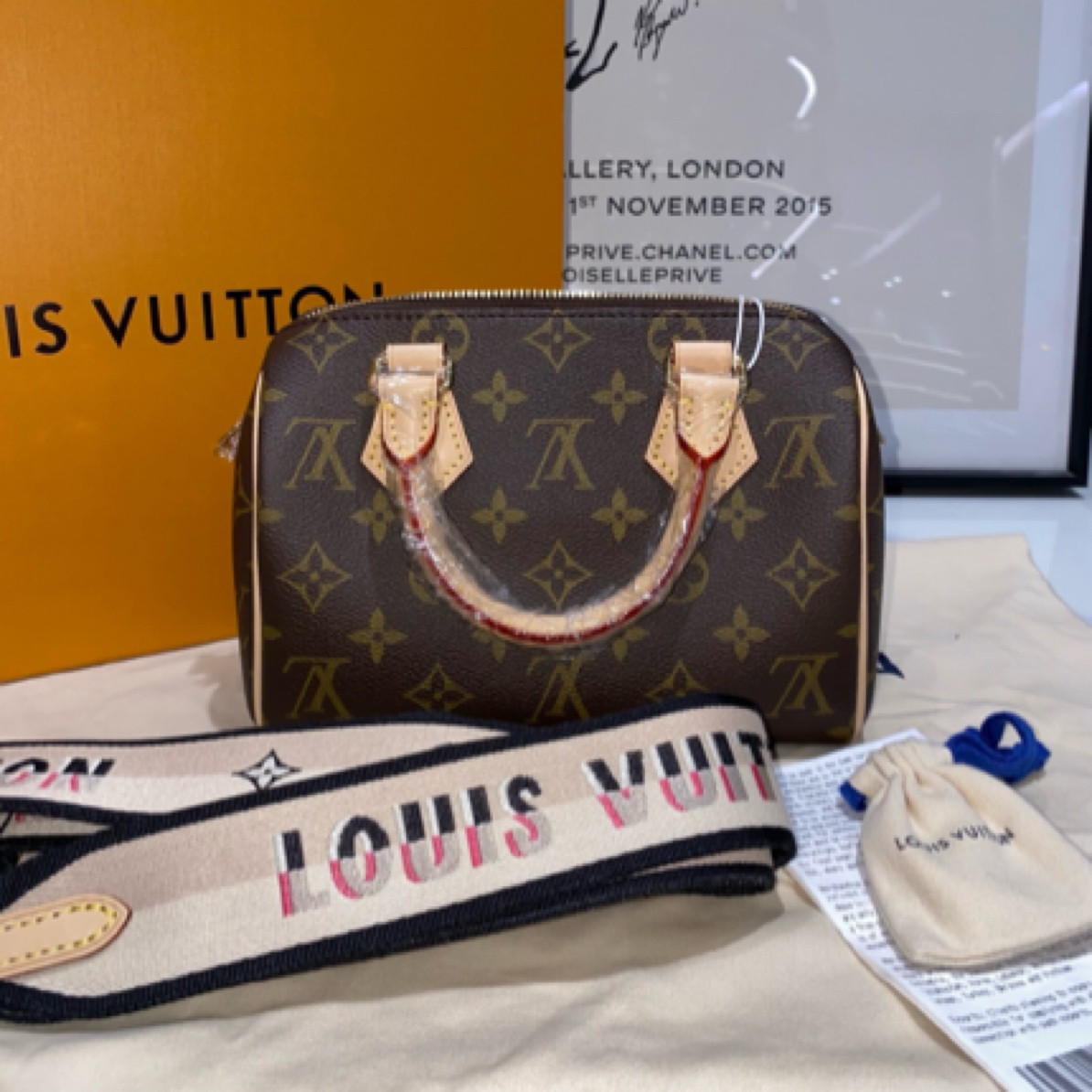 99新 LouisVuitton/路易威登 lv路易威登 speedy20斜挎包（8656）