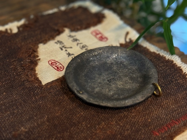 全手工锻打老锡锔钉加厚诧寂风锡杯垫复古古风新粉福利茶具纯手工