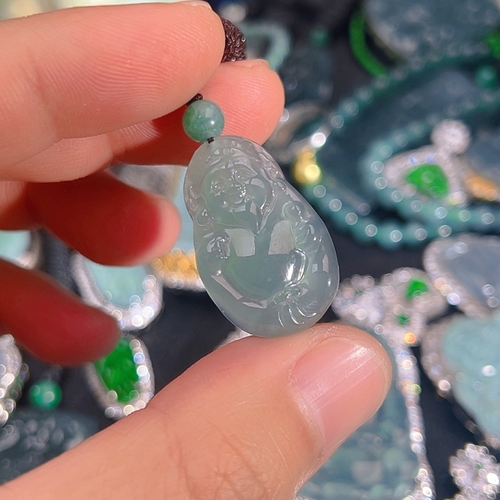 翡翠颈饰未镶嵌4，