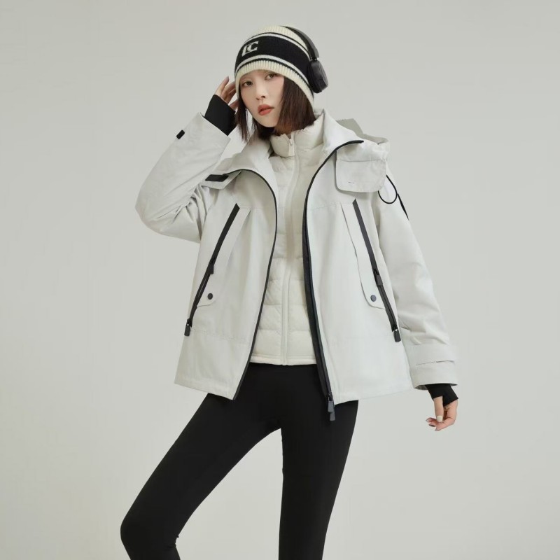 （直播户外高端鹅绒服）FS1306时尚气质防风加厚两件套保暖羽绒服G