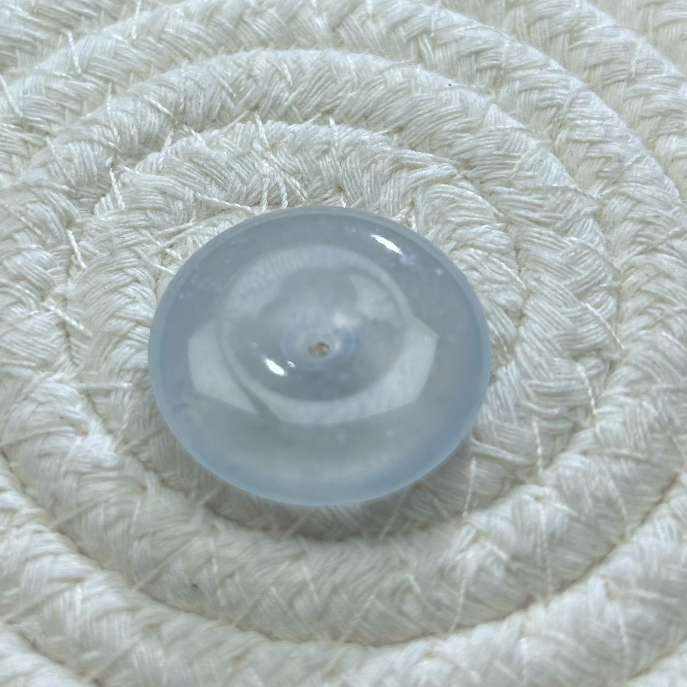 24×7mm翡翠平安扣吊坠 天然缅甸A货翡翠吊坠高冰翡翠配件挂饰冰透