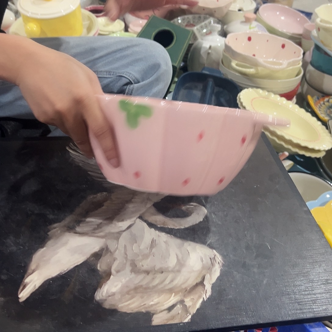 瓷片草莓南瓜大一个送勺子