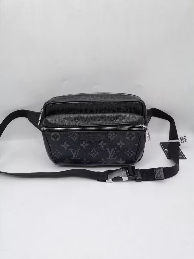 99新 LouisVuitton/路易威登 95新 15108 LV 黑老花双层 腰包