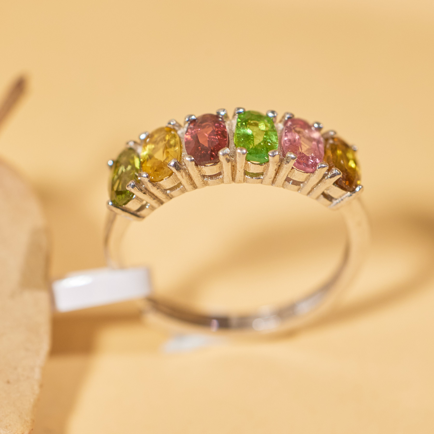 【玉峰珠宝丨安娜严选】碧玺戒指S925银【N3756】多样性发