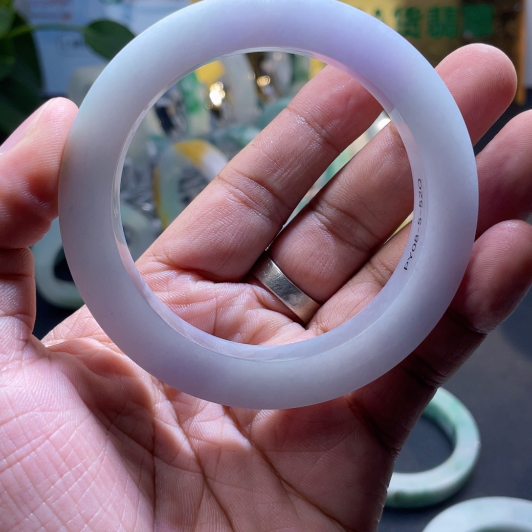 系****定制翡翠未镶嵌61翡翠手镯