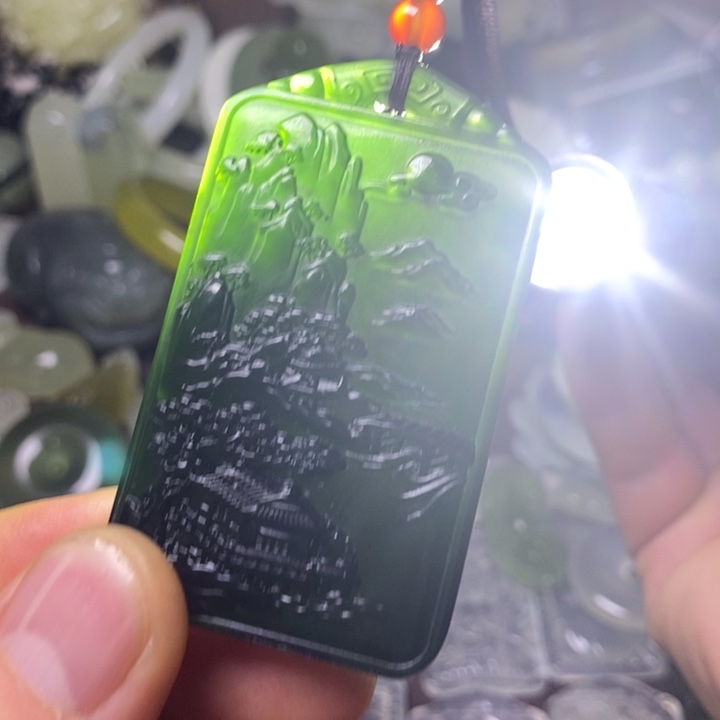 岫玉岫玉颈饰未镶嵌