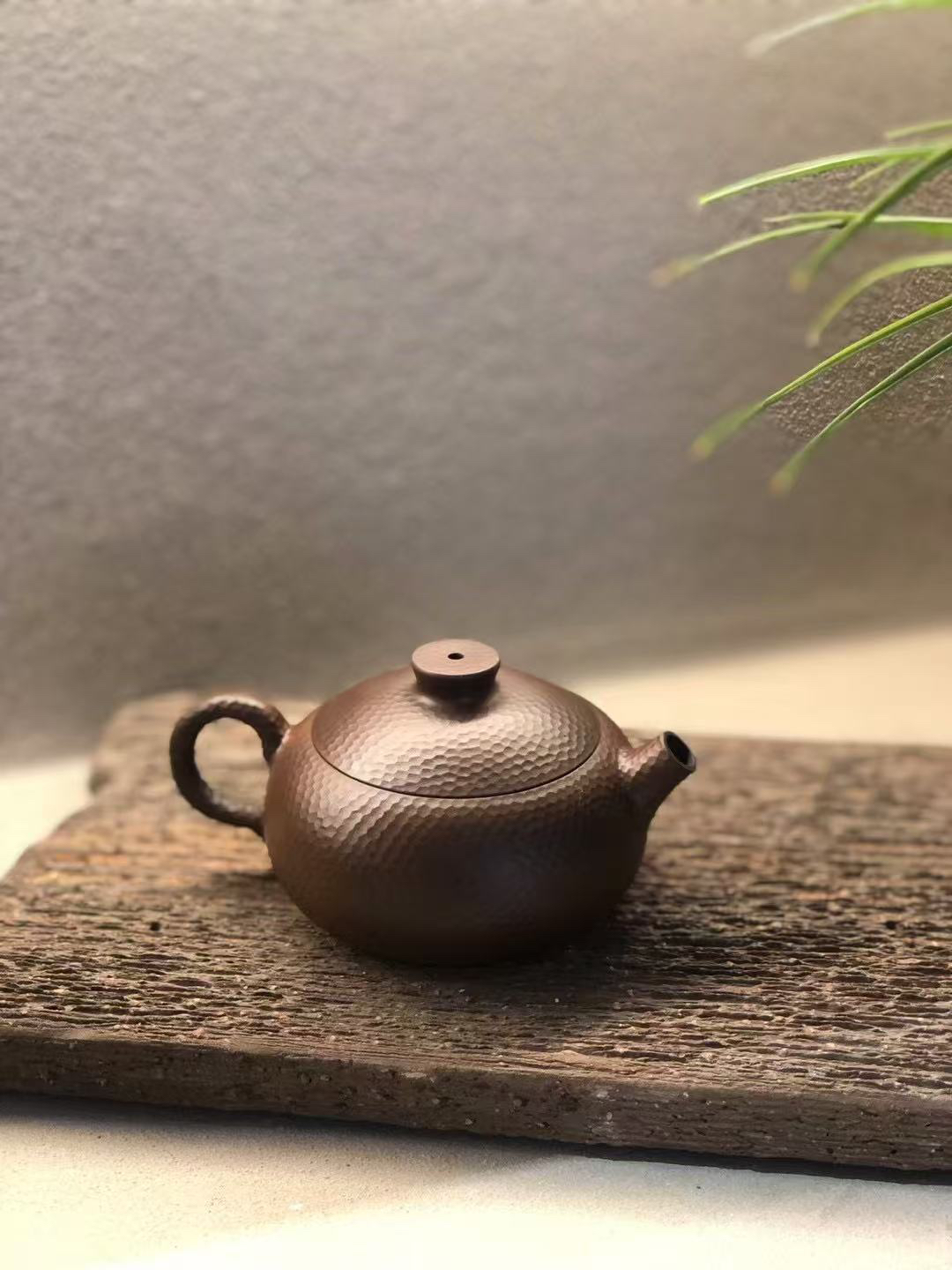 【慢悦•小店】普璞建水紫陶壶【锤纹西施】