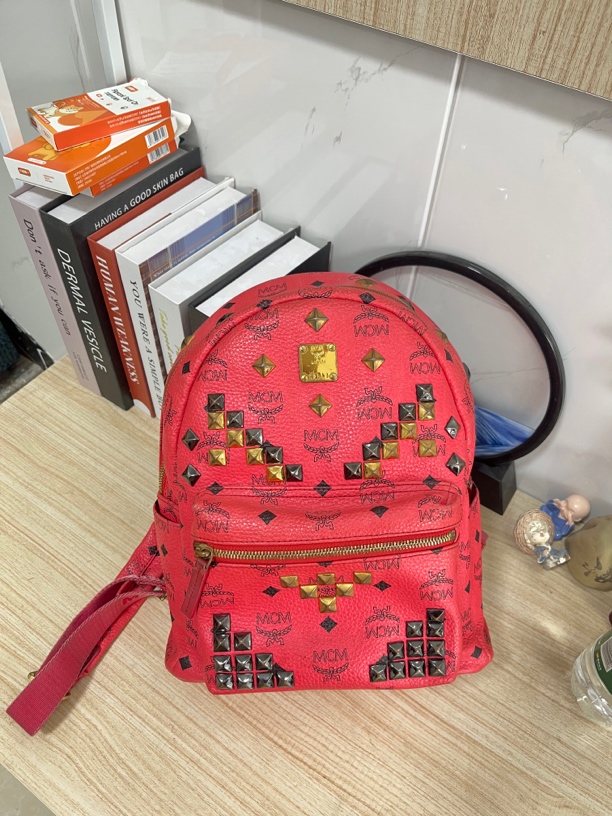 95新 MCM mcm双肩背包