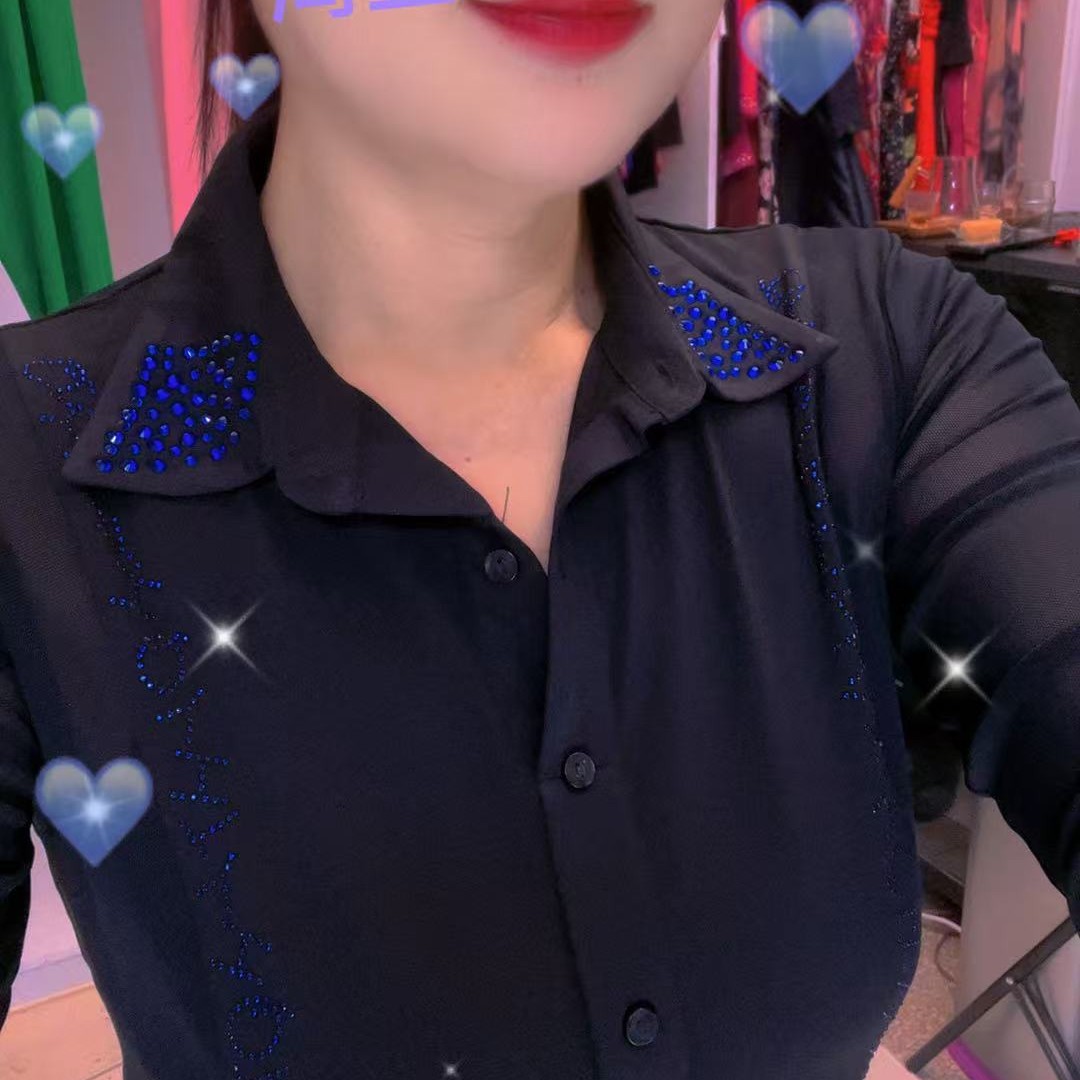 女士时尚简约三步踩广场舞中式上衣