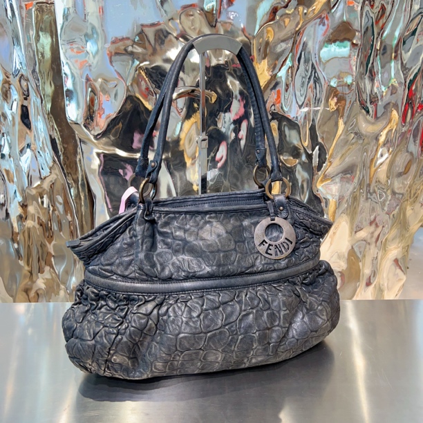 95新 FENDI/芬迪 芬迪 FENDI  黑色 单肩包 大包 /0000