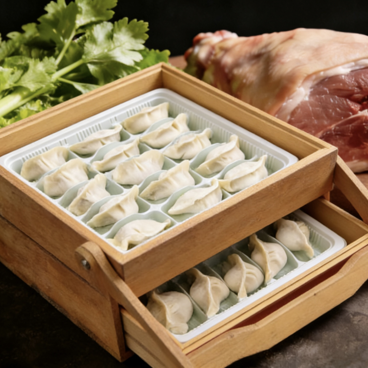 现包手工水饺（猪肉芹菜）