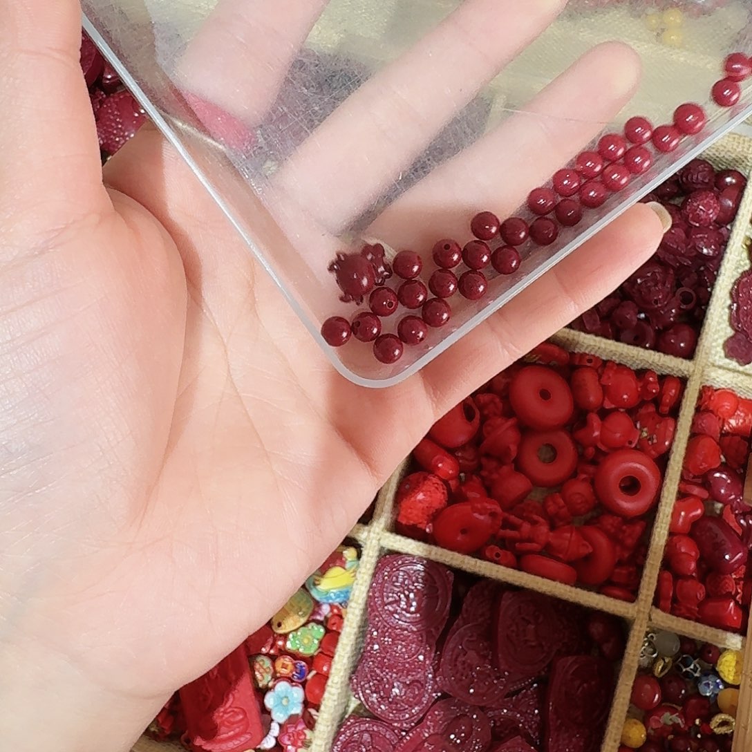 天然辰砂高含量紫金砂卡五生肖手串牛