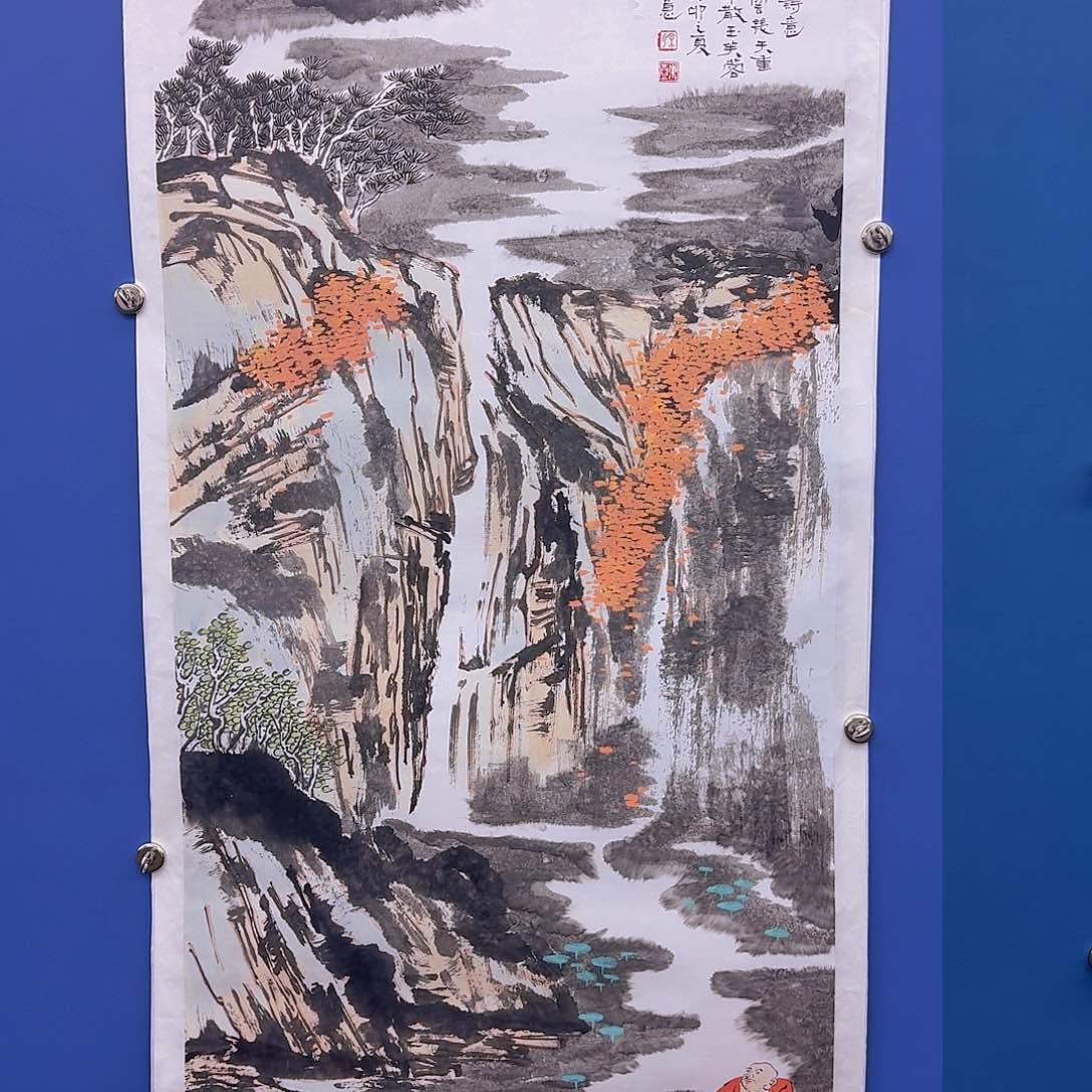 国画多次参加国内外大型会议