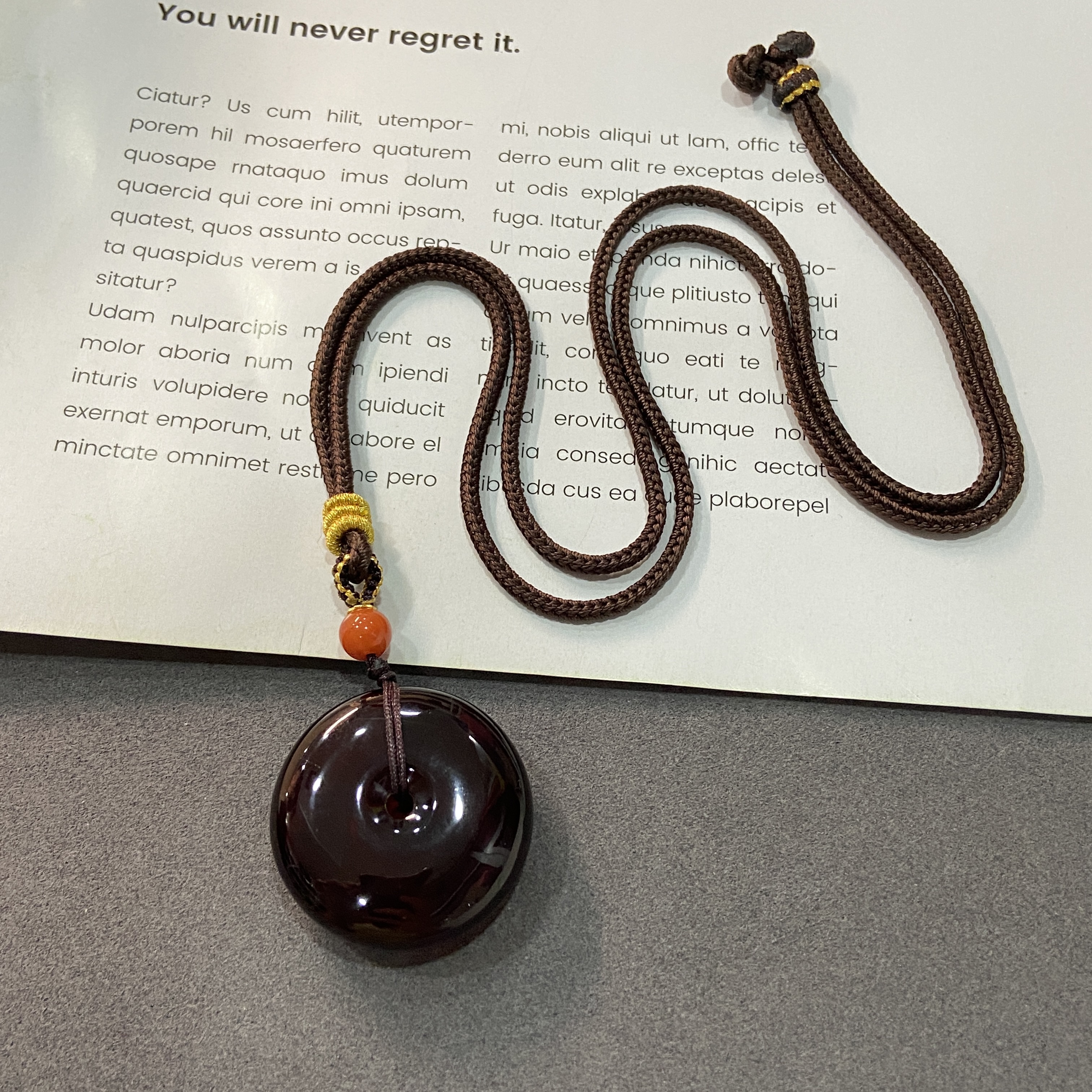 【胖丁珠宝】琥珀吊坠12-H32P26【多样性发一件】配绳29*29