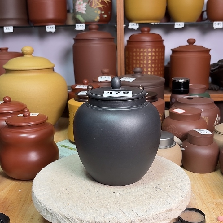 V***u紫砂茶叶罐一斤一斤吸力罐处理475