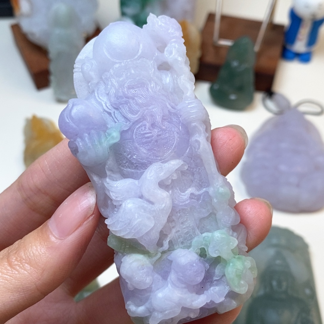 精***国定制翡翠未镶嵌吊坠