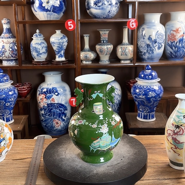 瓷片景德镇陶瓷赏瓶