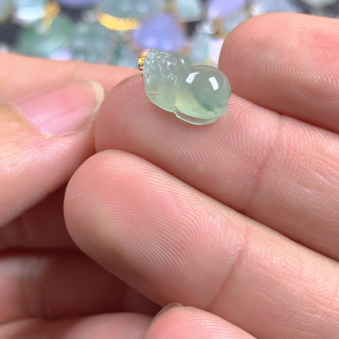 【闪购商品】翡翠18K金镶嵌颈饰翡翠