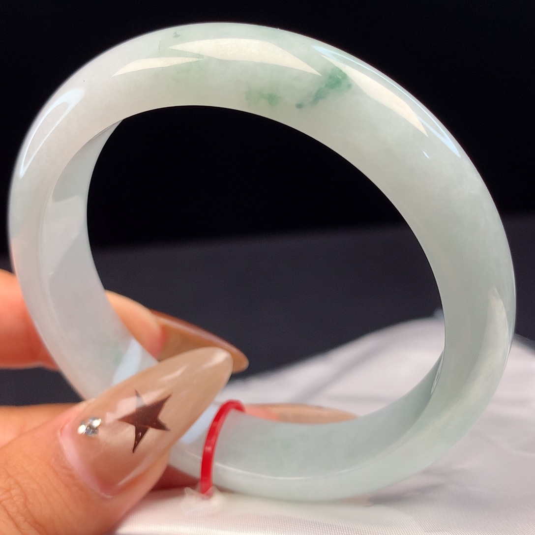 未镶嵌手镯翡翠葡萄肉飘花96229