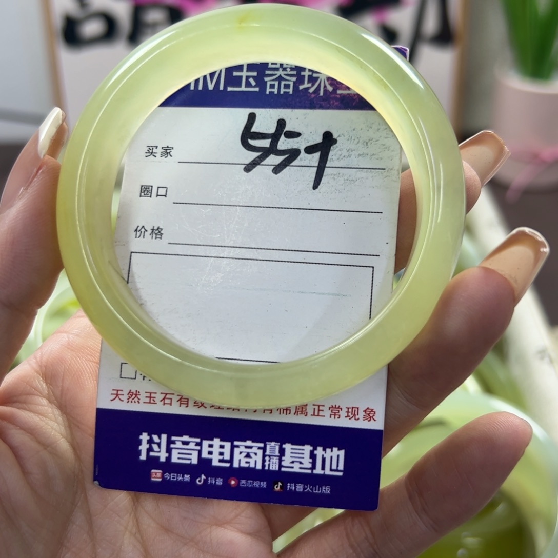 蛇纹石玉手镯未镶嵌755