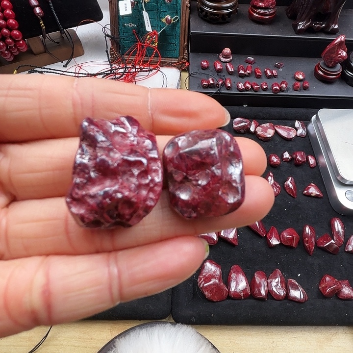 海***哥天然辰砂瑞琰朱砂无根砂吊坠