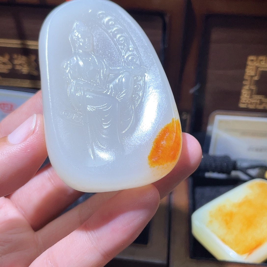 和田玉颈饰未镶嵌A7 